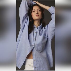 Mother Jeans The Roomie Pocket Button Down